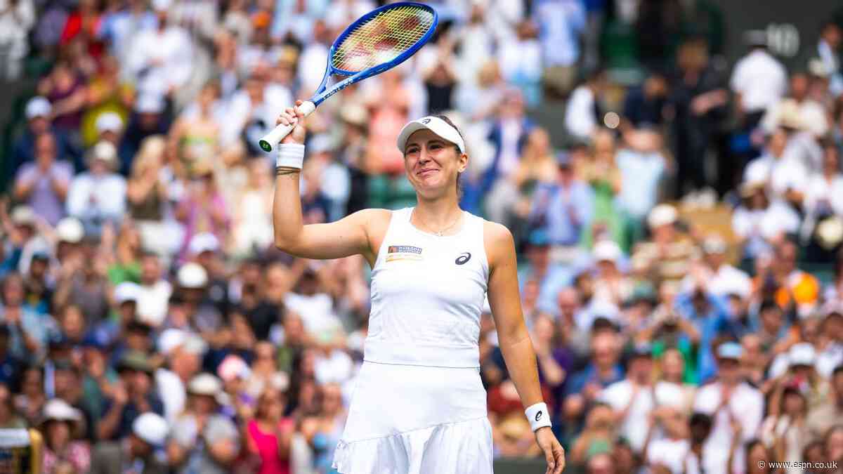 Bencic reaches first Wimbledon quarter in 9 tries