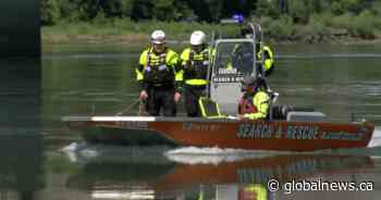 Crews scour Thompson River after international student swept away in Kamloops