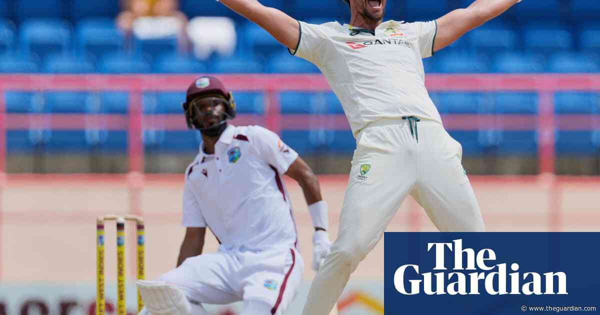 Remorseless Australian bowling onslaught blows away West Indies in second Test