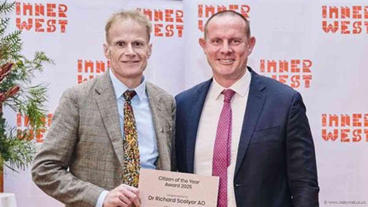 Heartbreaking moment former Australian of the Year 'struggles' with speech due to brain tumour as he accepts major honour
