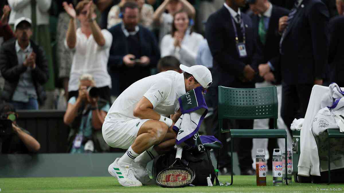Unglaubliche Verletzungstragödie: Grausames Ende: Dimitrows bitterste Tränen schocken Wimbledon