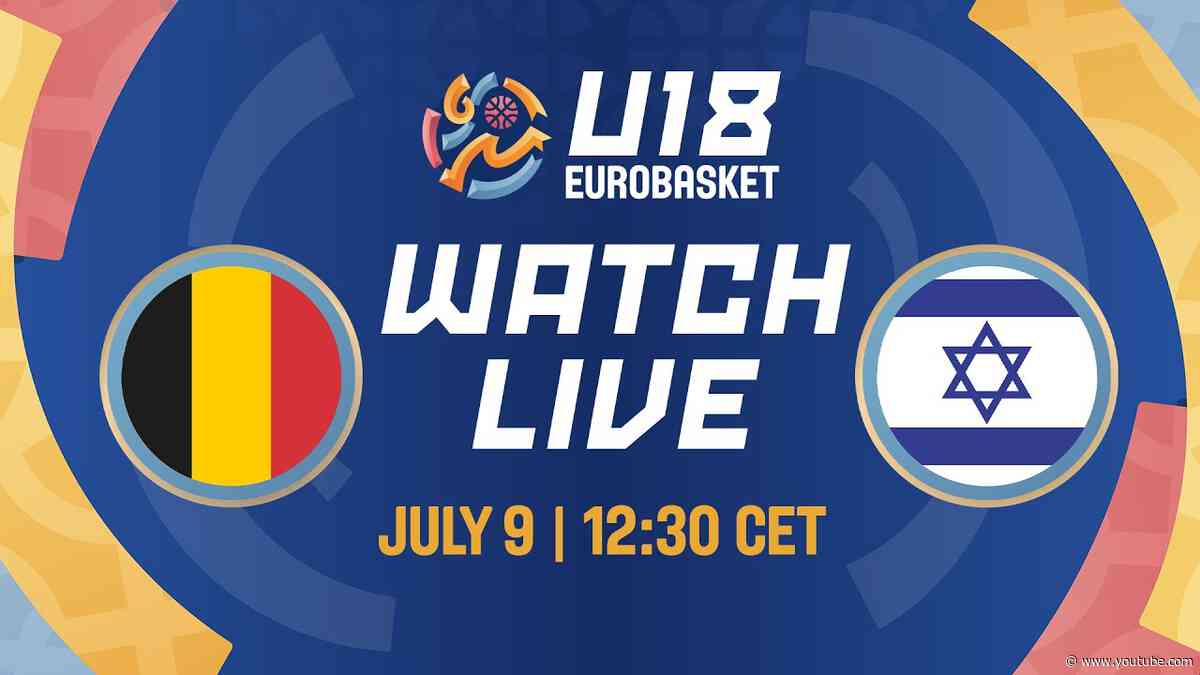 LIVE - Belgium v Israel | FIBA U18 Women's EuroBasket 2025 | Round of 16