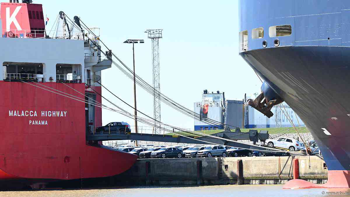 Um fast acht Prozent: Trumps Zoll-Wirrwarr lässt deutsche Exporte in die USA einbrechen