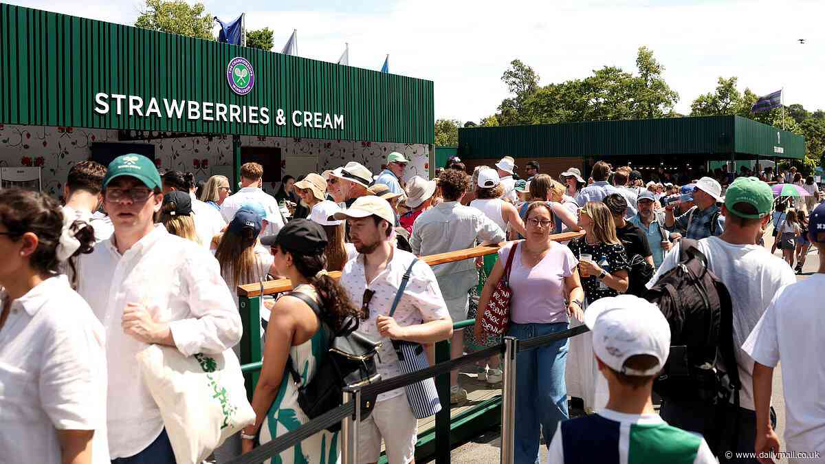 Wimbledon employee 'finds METAL BOLT in their lunch' at All England Club as '£13 salad is returned in shock'