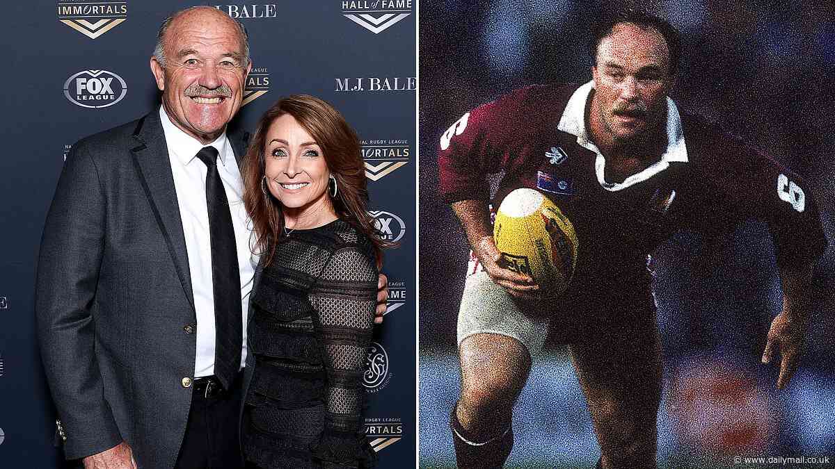 Wally Lewis's wife reveals the miraculous moment that made both of them burst into tears: 'We had goosebumps'
