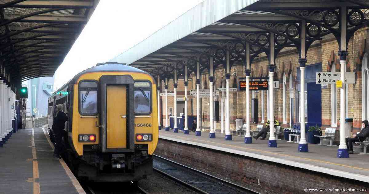 Group boards train in Warrington and hurls racial and homophobic abuse at passengers