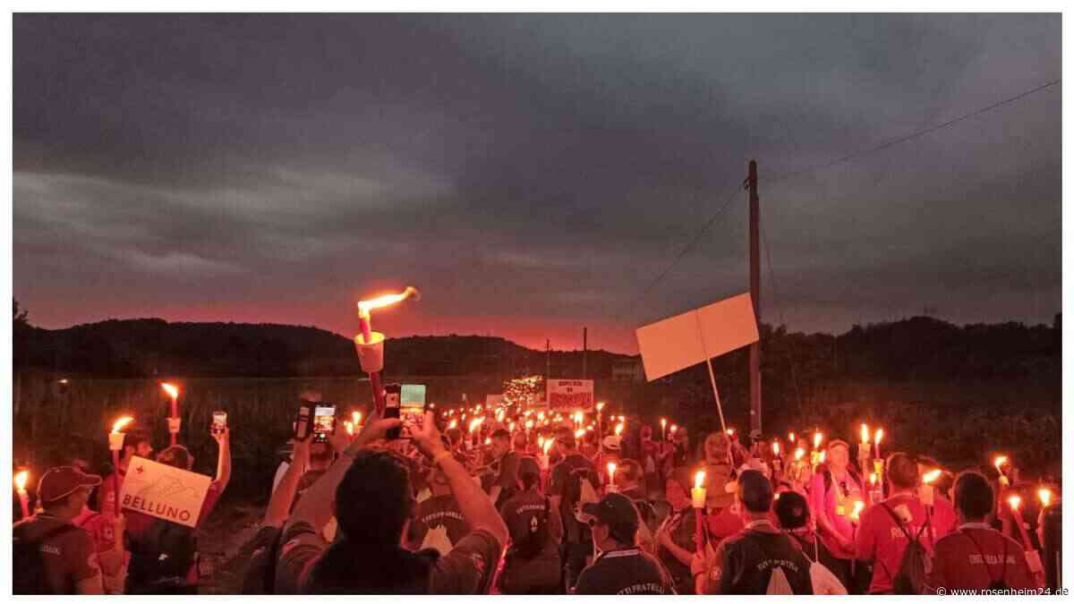 „Einer der eindrucksvollsten Augenblicke meines Lebens“: Aiblinger beim „Fackellauf“ in Solferino