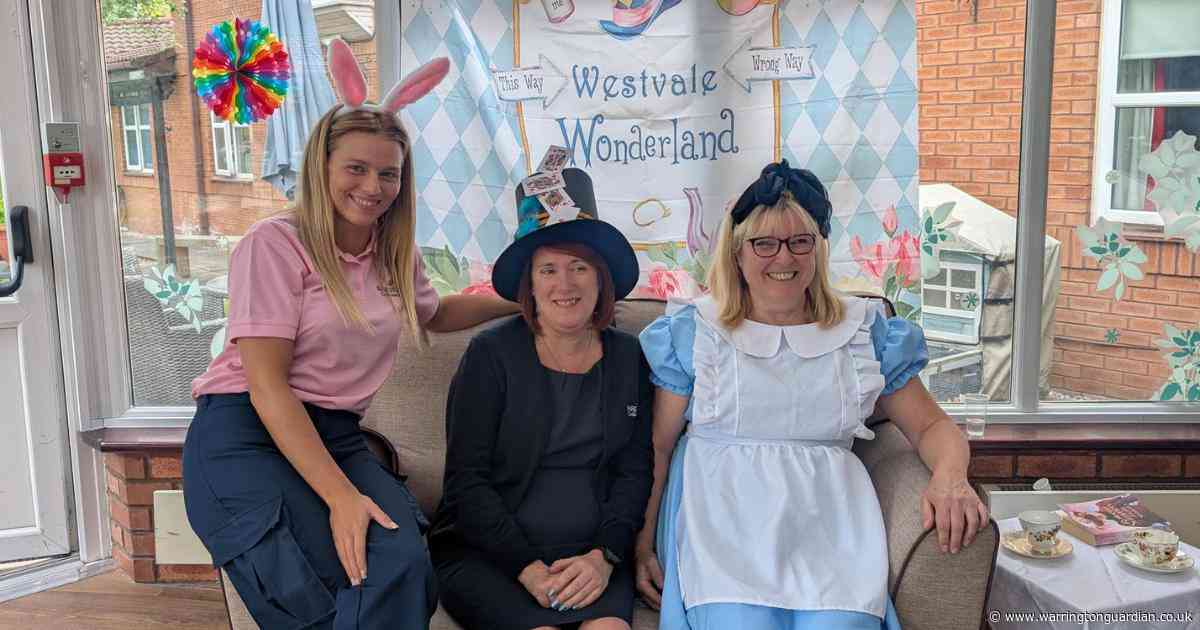 Care home residents enjoy 'Alice in Wonderland' day
