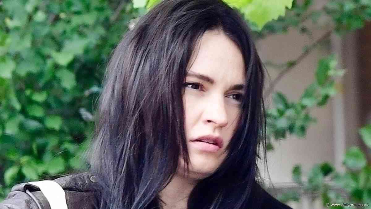 A-list actress is practically unrecognisable as she sheds trademark English rose looks for gothic dark hair