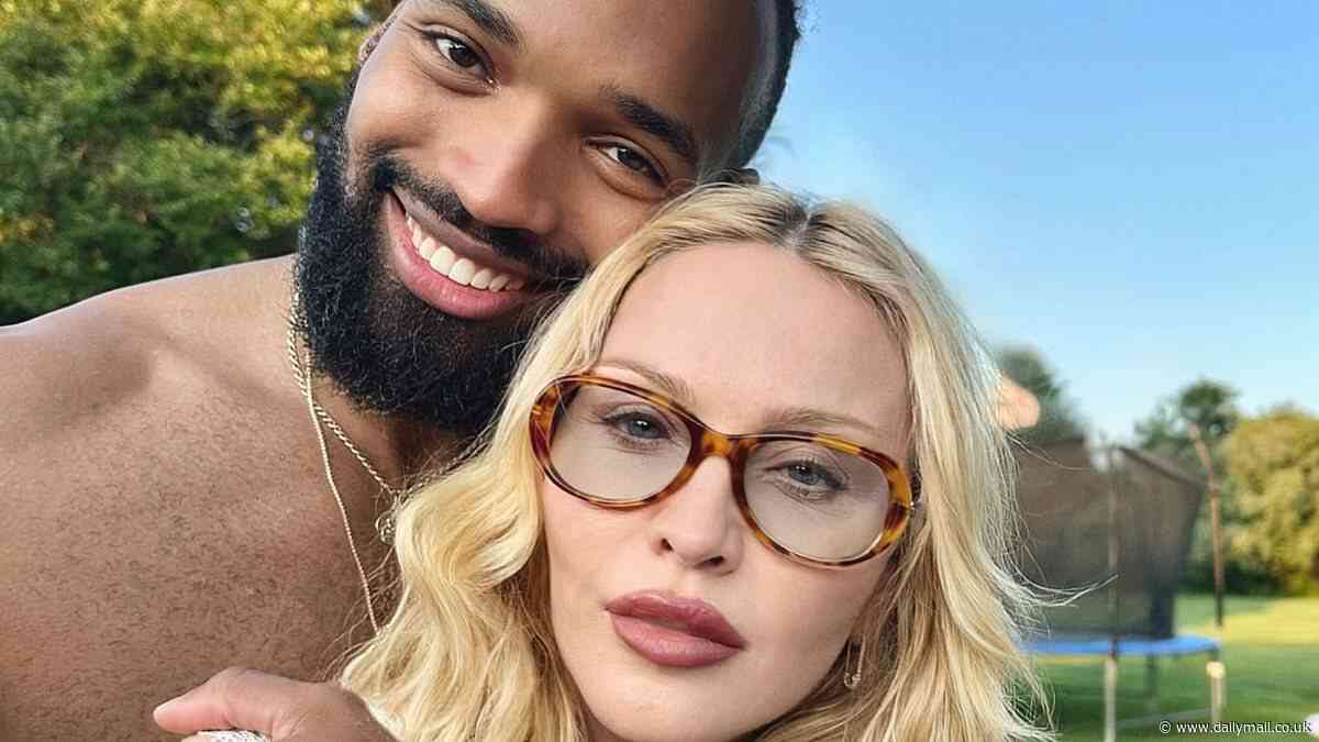 Madonna, 66, enjoys a day of 'margaritas and meditation' with toyboy Akeem Morris, 29, as they celebrate July 4 with her children