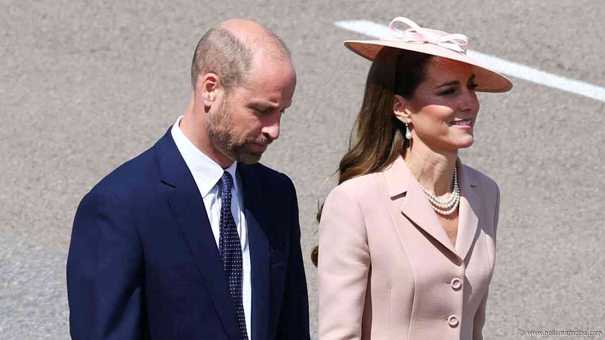 Prince William and Princess Kate step into statesman roles to receive French President – live updates