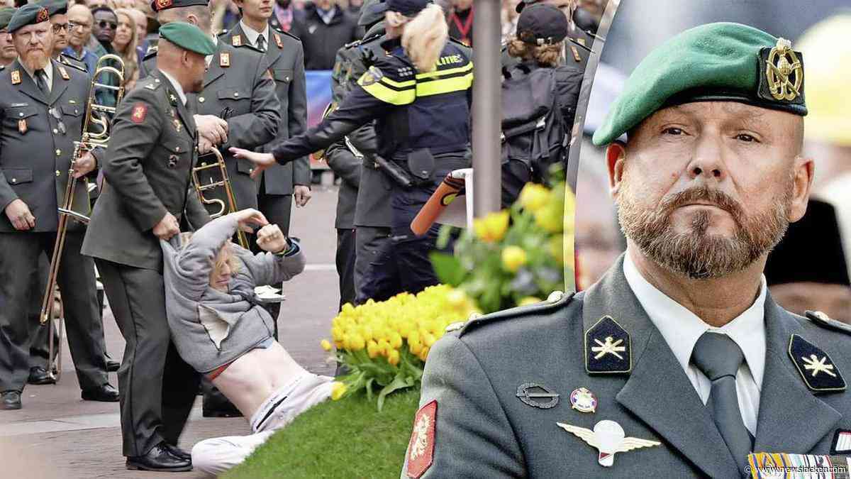 Openbaar Ministerie seponeert aangifte tegen oorlogsheld Marco Kroon voor wegslepen 5 mei-demonstrant