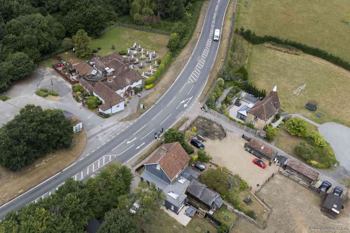 Man in hospital with serious injuries after being shot by police near rural pub