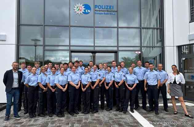 POL-EN: Ennepe-Ruhr-Kreis: 28 Kommissaranwärterinnen und -anwärter treten ihren Dienst an