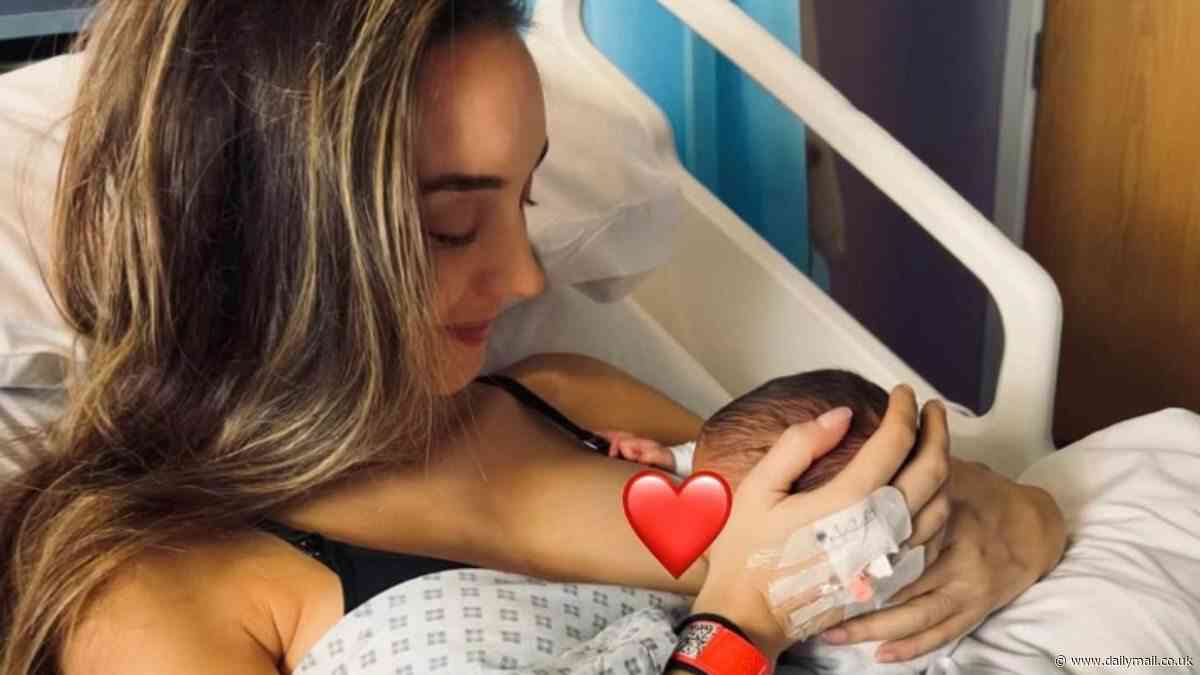 Peter Andre's wife Emily gets emotional as she reveals her bowels came out after she gave birth to her third child - which has 'cemented' her decision to not have anymore kids
