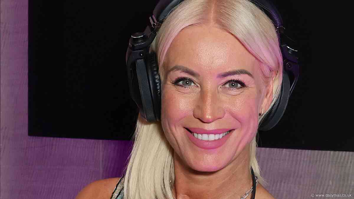 Denise Van Outen has 'never felt happier' with new boyfriend Adam Butler after their first public appearance at Glastonbury following tumultuous romantic past