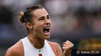 Sabalenka na thriller tegen Siegemund in halve finale Wimbledon