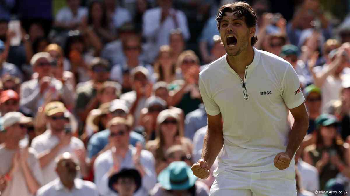 Fritz's grass-court roll reaches Wimbledon semis