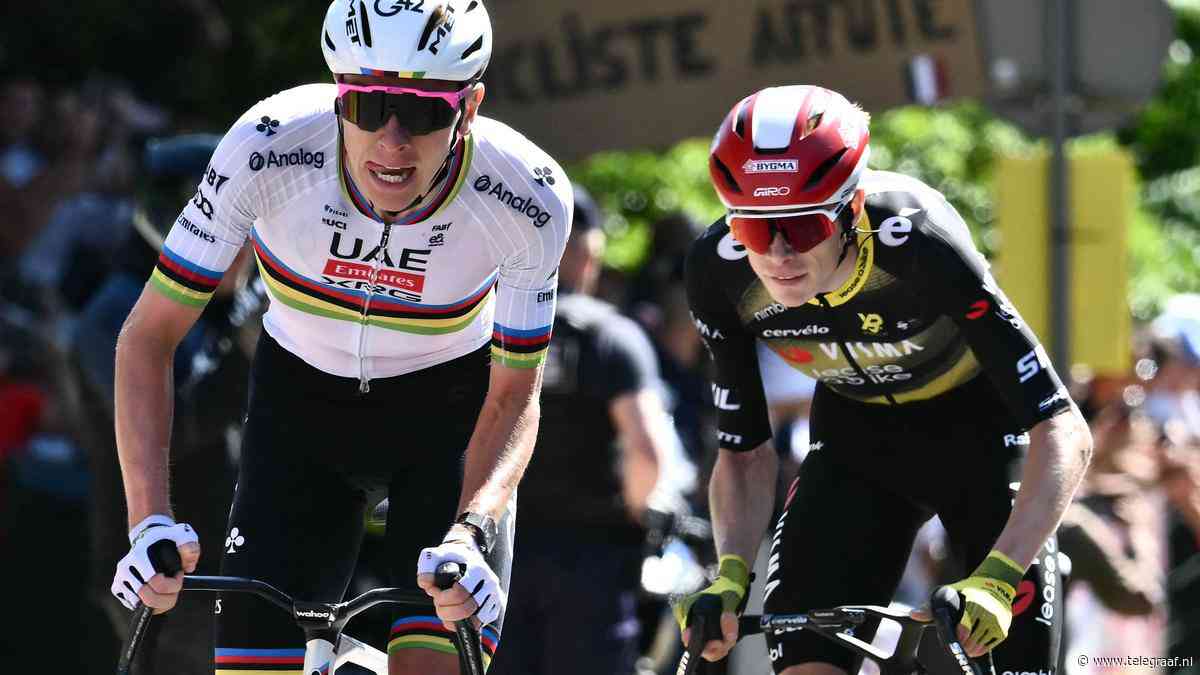Herbeleef: zo versloeg Tadej Pogacar geletruidrager Mathieu van der Poel in Rouen