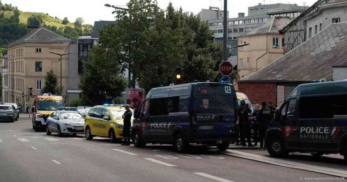 Man wielding knife near Tour de France finish line arrested after 'making threats'