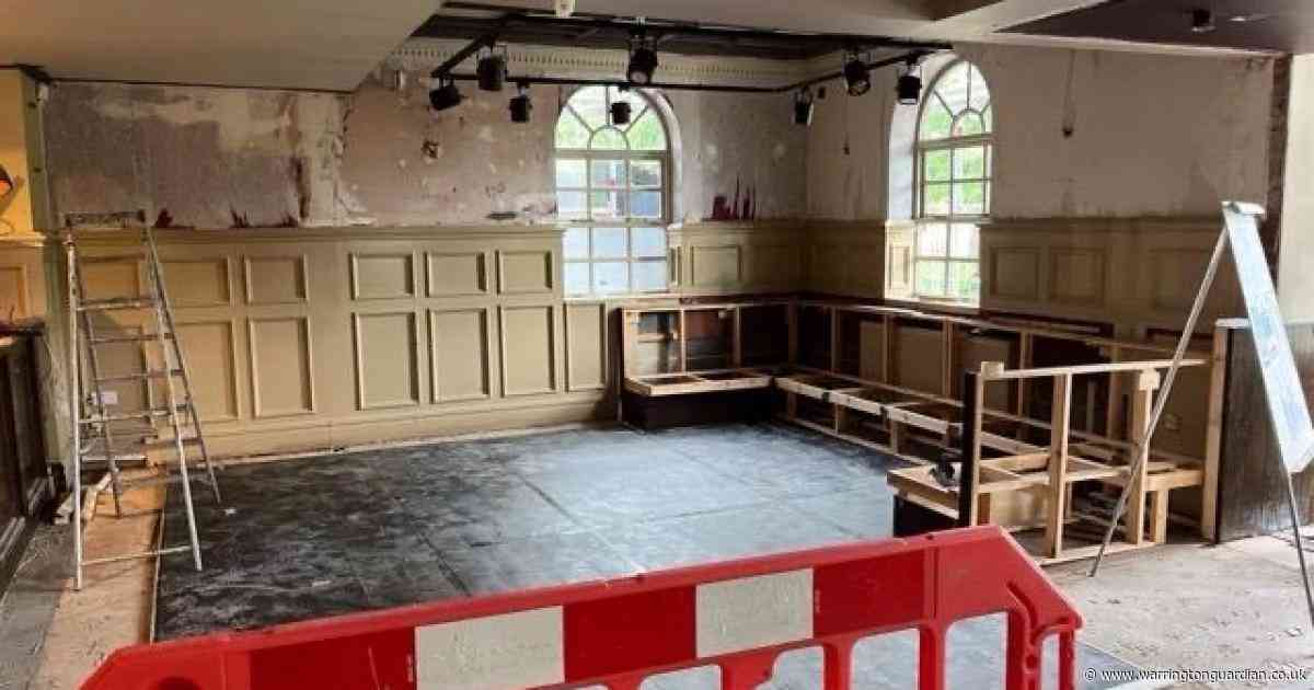 Behind the scenes look as work continues on makeover of Warrington restaurant