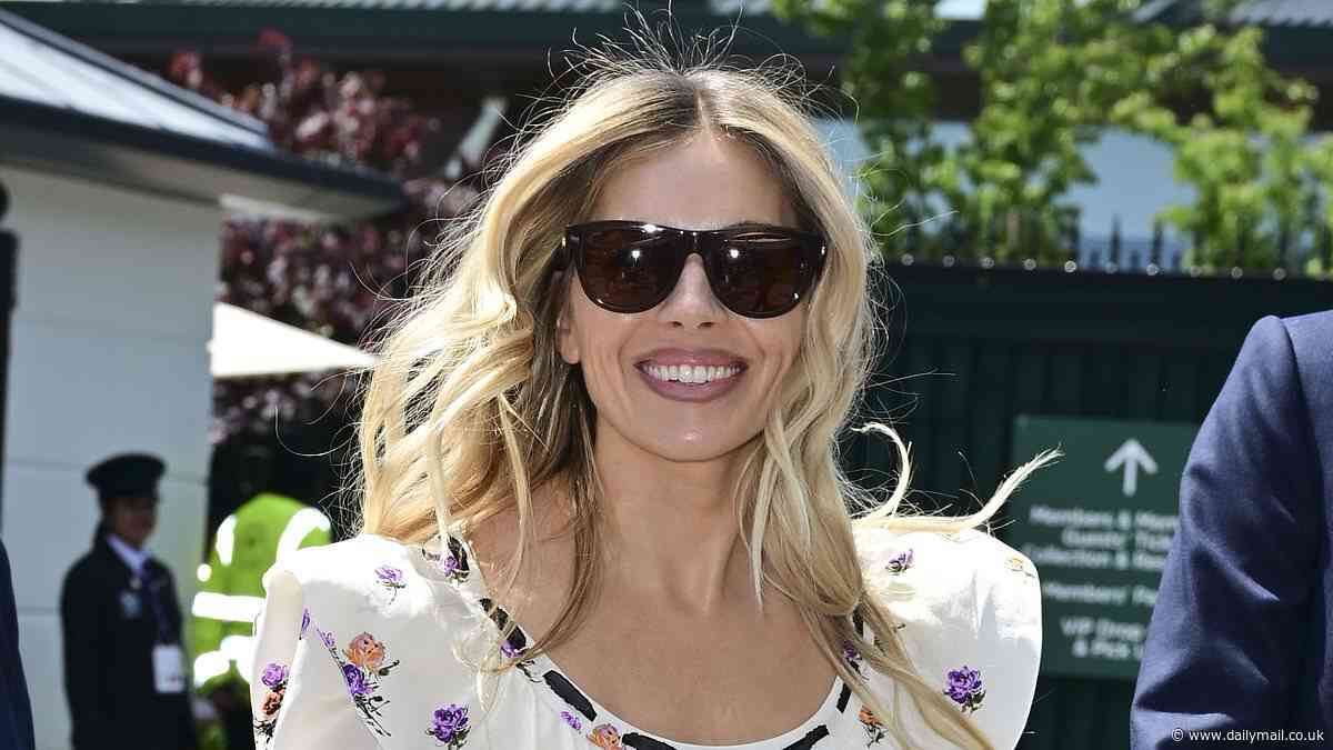 Sienna Miller nails summer chic in whimsical floral mini dress at Wimbledon - here's where to buy it on the high street before it sells out