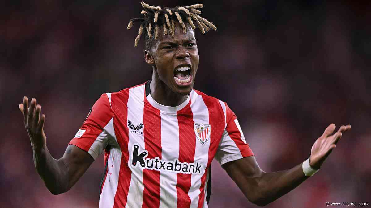 La Liga chief accused of sabotaging Barcelona's move for Nico Williams by disclosing secret information to Athletic Bilbao - before Spanish winger signed shock new deal