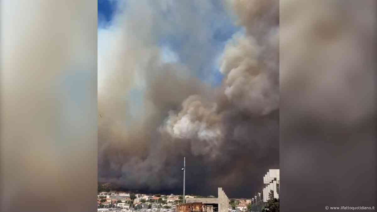 Maxi-incendio a Marsiglia, il video delle fiamme e del fumo intorno alla città