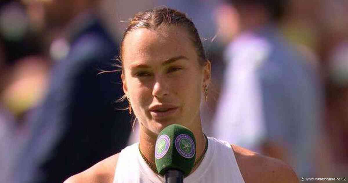 'No I didn't say that!' – Aryna Sabalenka cuts off BBC reporter at Wimbledon
