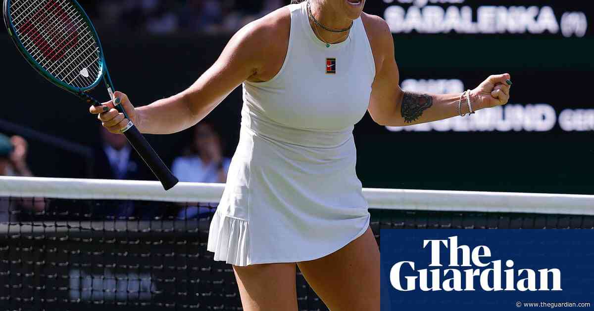 Aryna Sabalenka survives Siegemund scare to set up semi-final against Anisimova