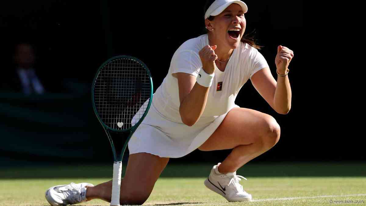 American Anisimova, 23, into 1st Wimbledon semi