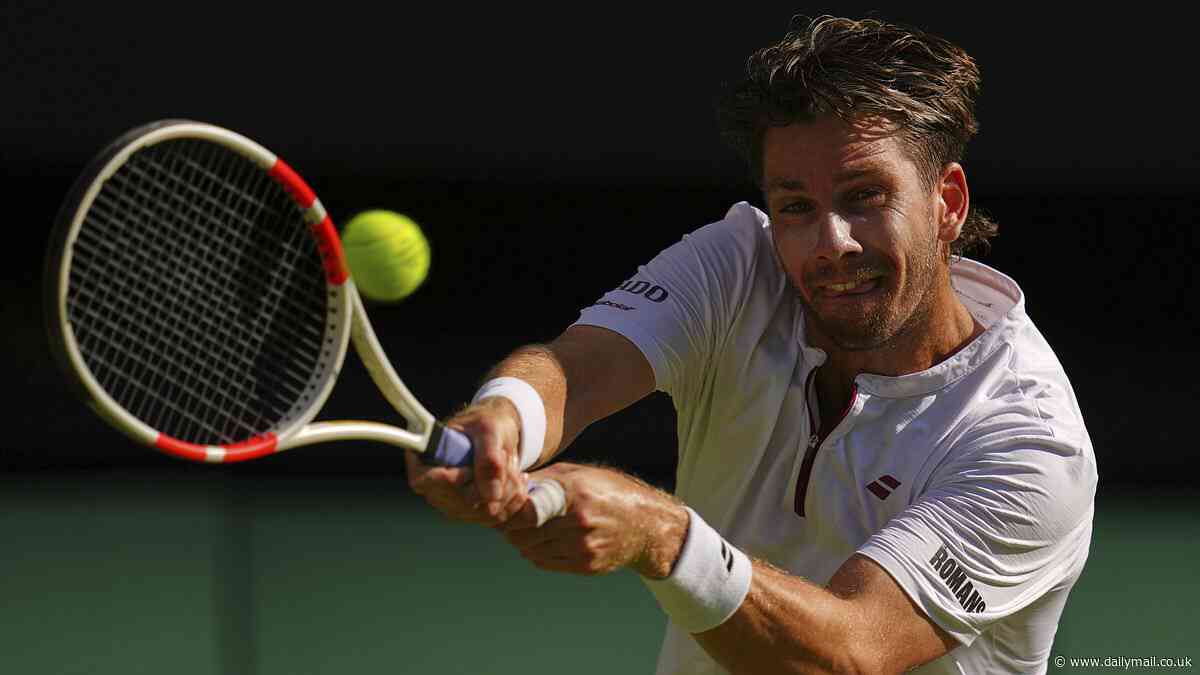 Last Brit standing at Wimbledon Cam Norrie on brink of exit as reigning champion Carlos Alcaraz takes commanding two-set lead on Centre Court