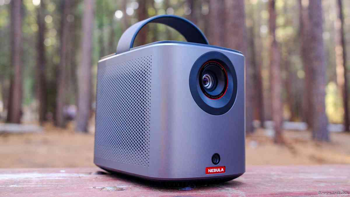 This Portable Projector Is My Secret Weapon for Camping, and It's $180 Off for Prime Day