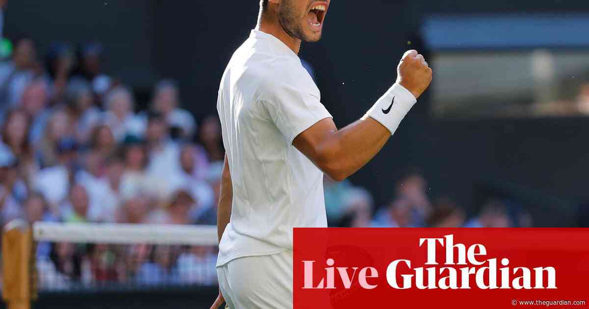 Wimbledon 2025 quarter-finals: Alcaraz blows away Norrie, Sabalenka battles past Siegemund – live