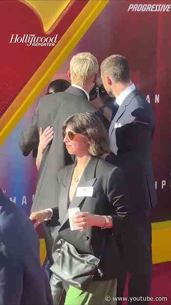 #DavidCorenswet, #RachelBrosnahan & #NicholasHoult Share a Hug at the #Superman Premiere #shorts