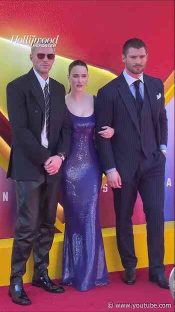 #DavidCorenswet, #RachelBrosnahan & #NicholasHoult Pose Together at the #Superman Premiere #shorts
