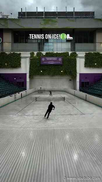 Wimbledon on ice? 🤩  📹 (TT): @robworling14 @heybarber #Olympics  #Tennis