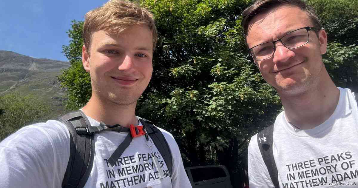 Emotional friends of Tynemouth teen who died of rare cancer complete three peak challenge in his memory