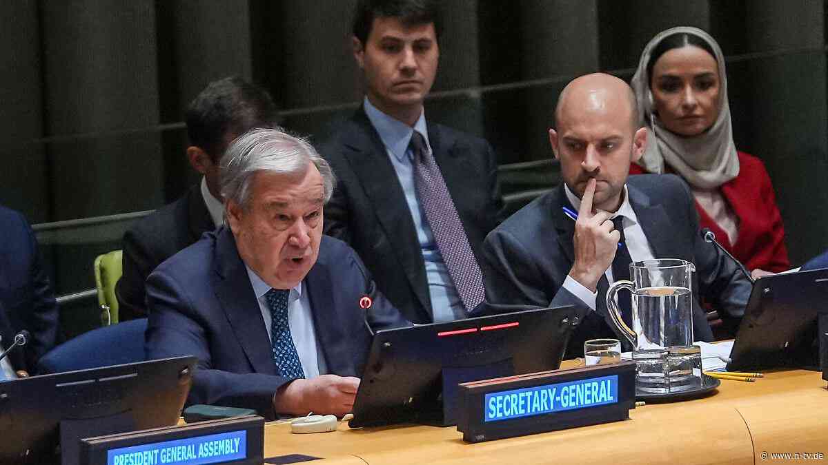 "Am Rande des Zusammenbruchs": Guterres sieht Zweistaatenlösung weiter entfernt als je zuvor