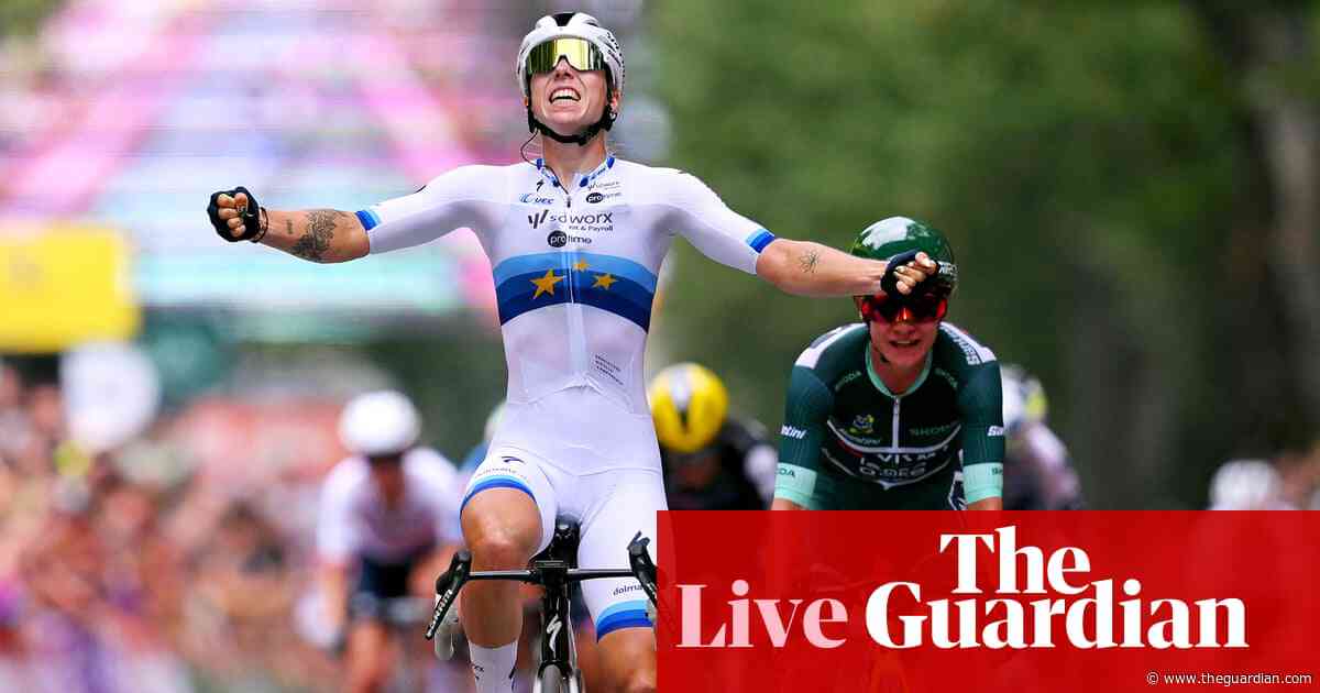 Tour de France Femmes 2025: Lorena Wiebes wins stage three sprint but Vollering suffers crash – as it happened