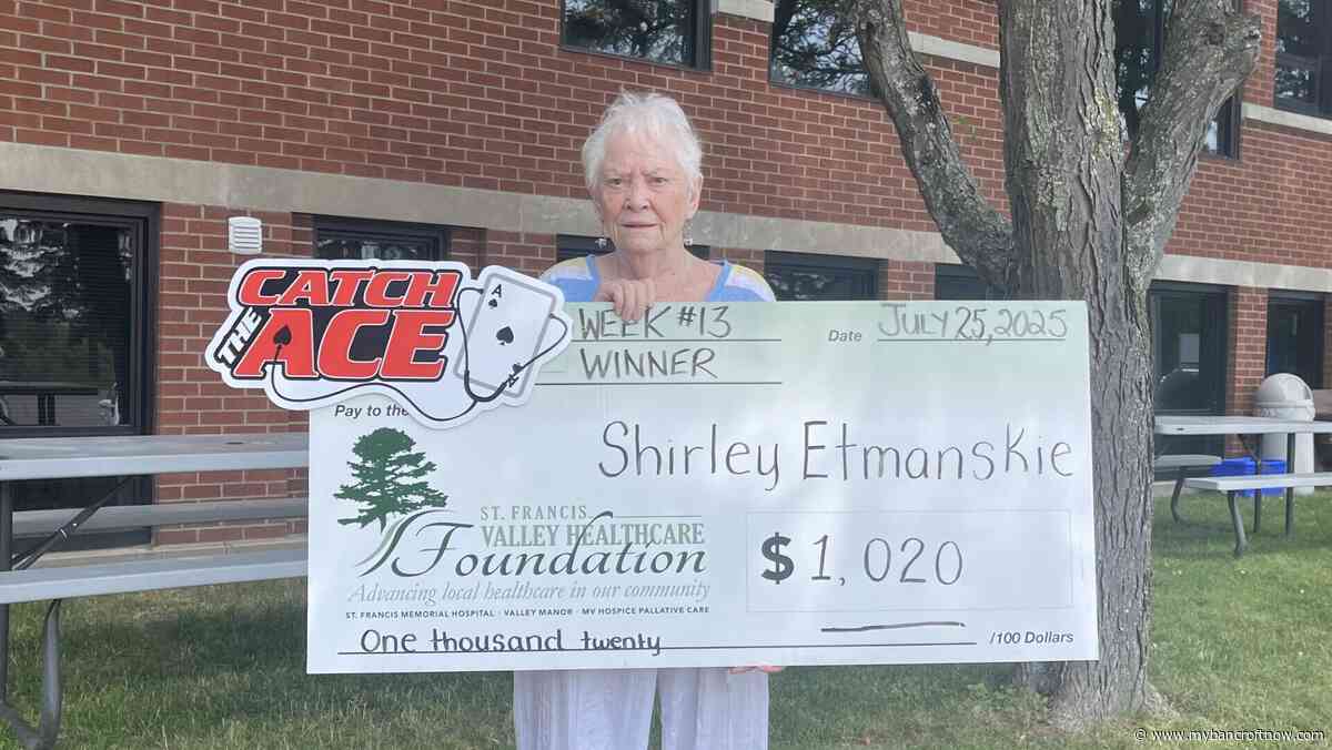 St. Francis Valley Healthcare Foundation Catch the Ace winner announced