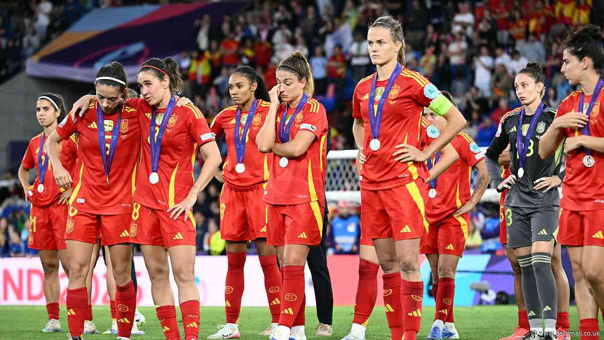 Moaning Spain stars label England 'LUCKY' and 'TIME-WASTERS' and claim they were the better team after losing Euro 2025 final on penalties after their press branded Chloe Kelly 'cocky'