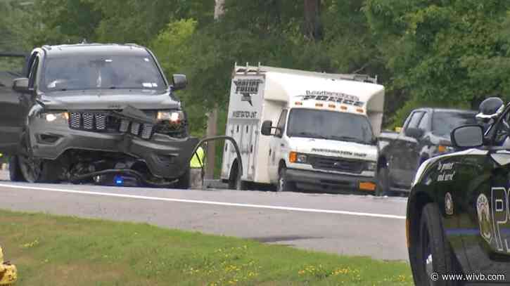 Motorcyclist dead after 3-vehicle crash in Lancaster