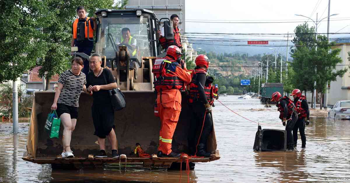 Zeker dertig doden door noodweer rond Chinese hoofdstad Beijing