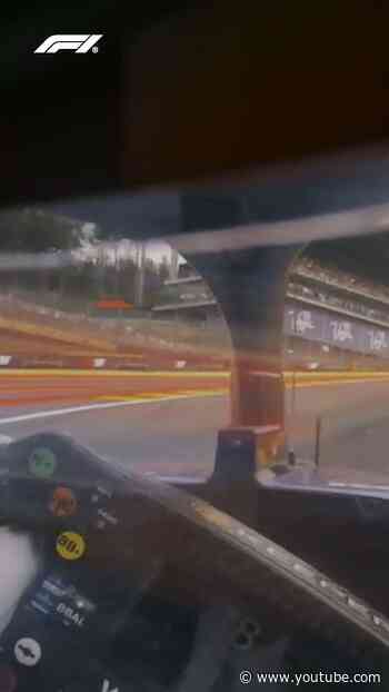 Describe a driver's POV going up Eau Rouge and Raidillon in one word ⬇️ #f1 #belgiangp