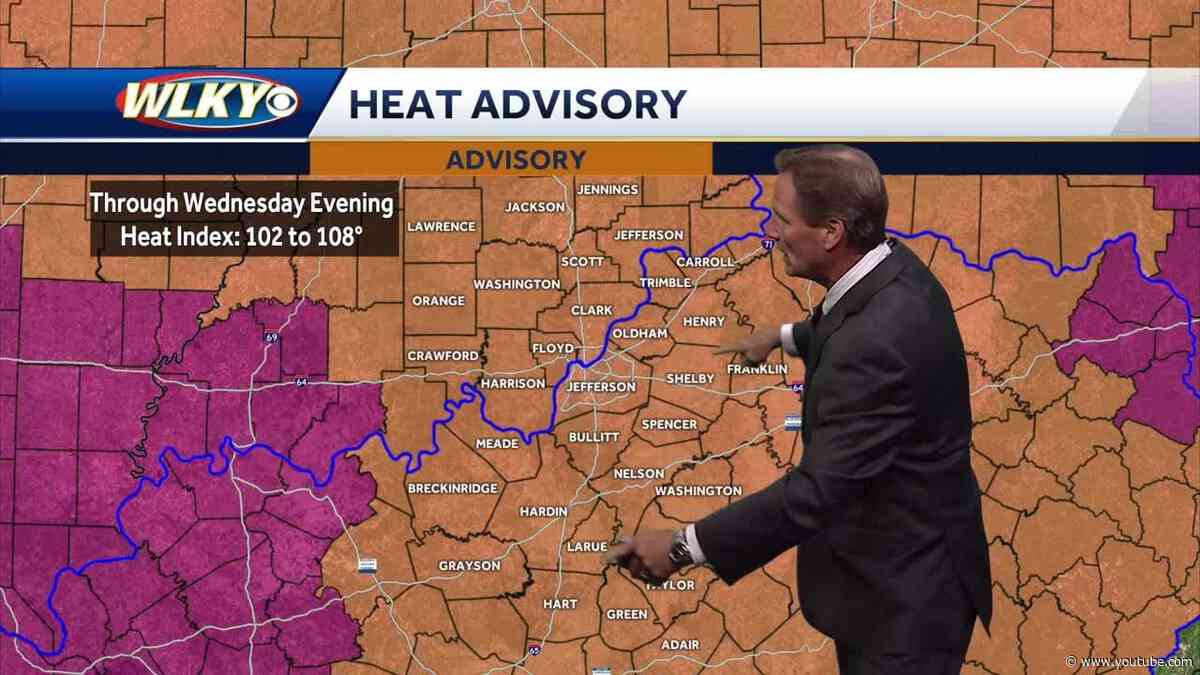The heat returns Tuesday...