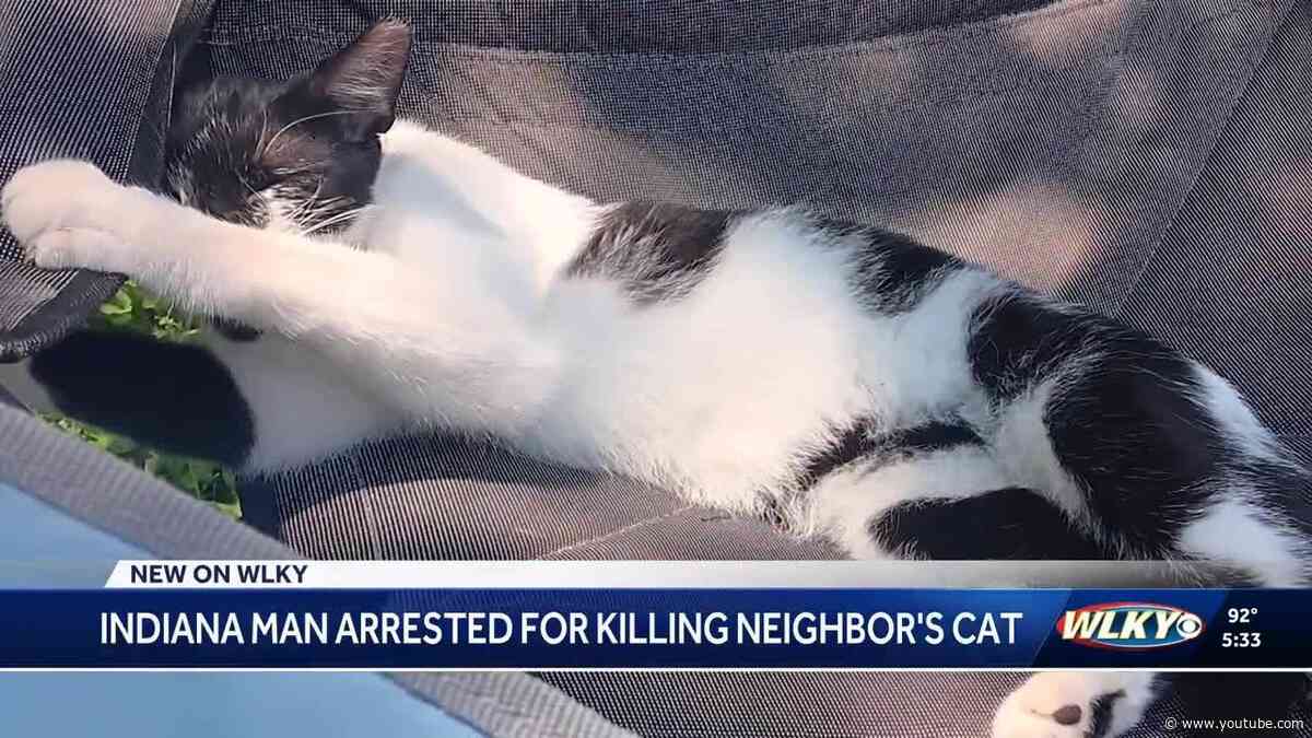 Indiana man arrested for allegedly killing a neighbor's cat