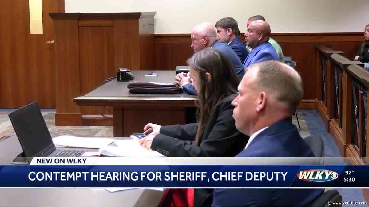 Contempt charged dismissed against indicted Nelson County sheriff and chief deputy