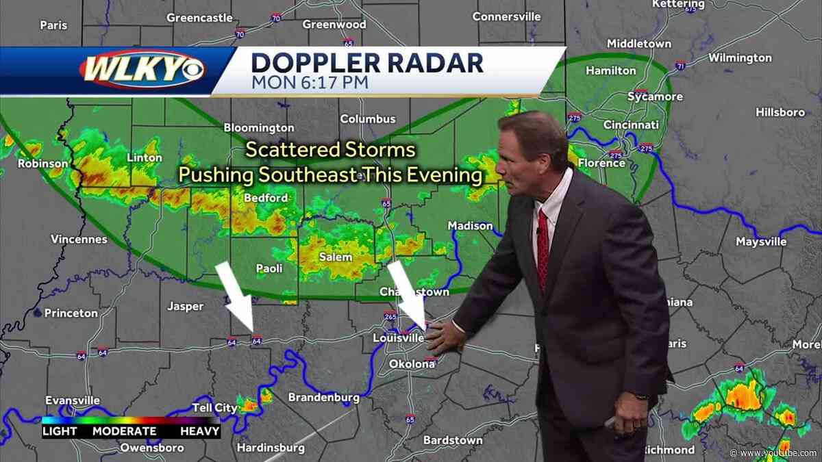 Storms early this evening... More heat Tuesday