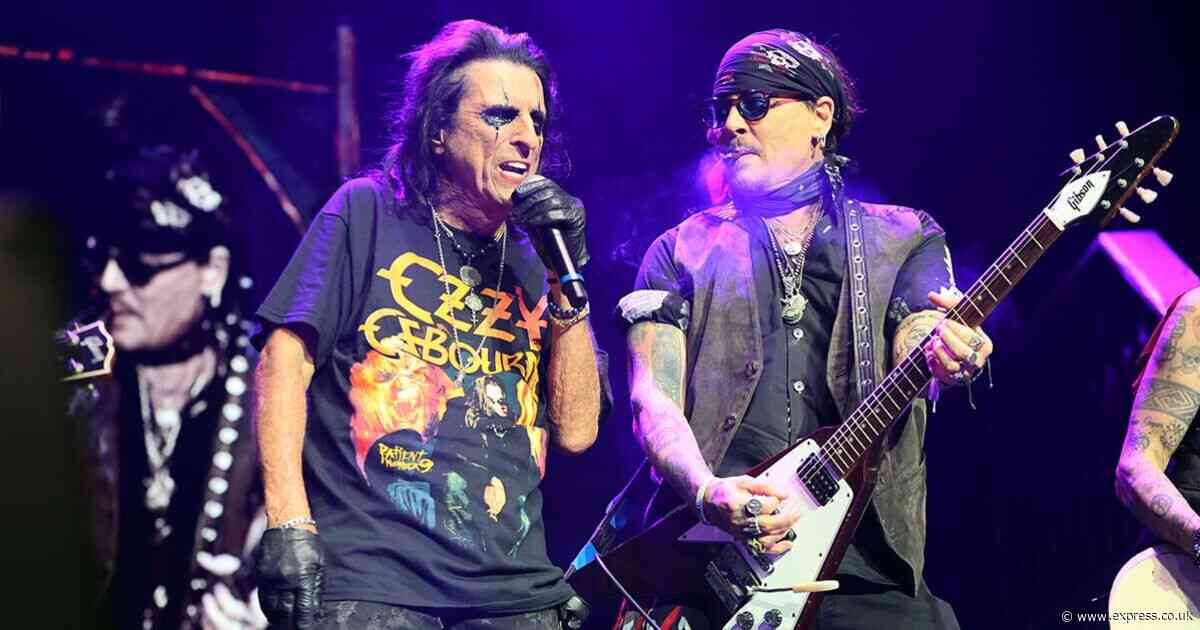 Johnny Depp covers Ozzy Osbourne classic with Alice Cooper in new live footage